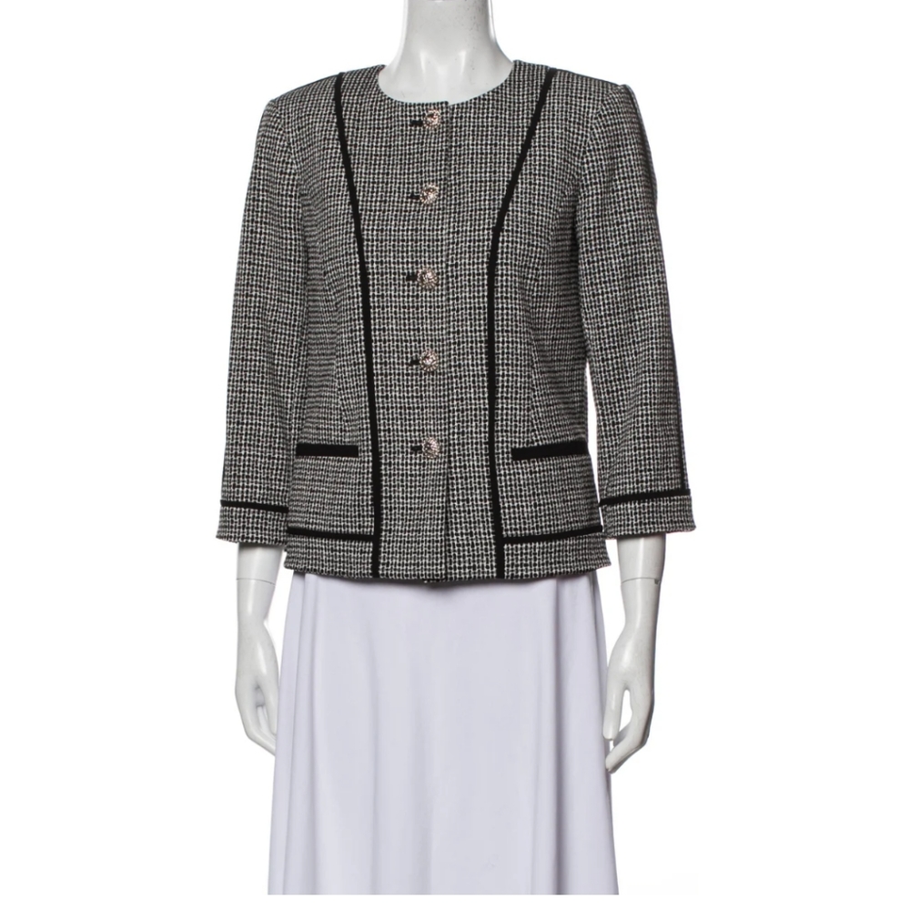 Karl Lagerfeld Tweed Pattern Jacket